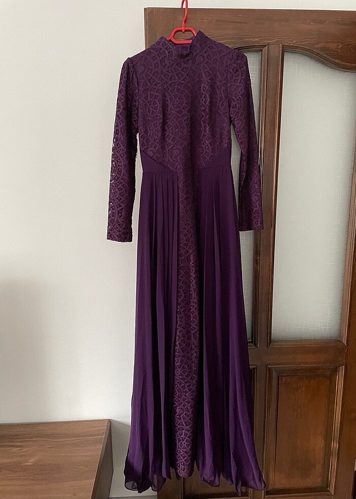 Mor Abiye Elbise - Görsel 2