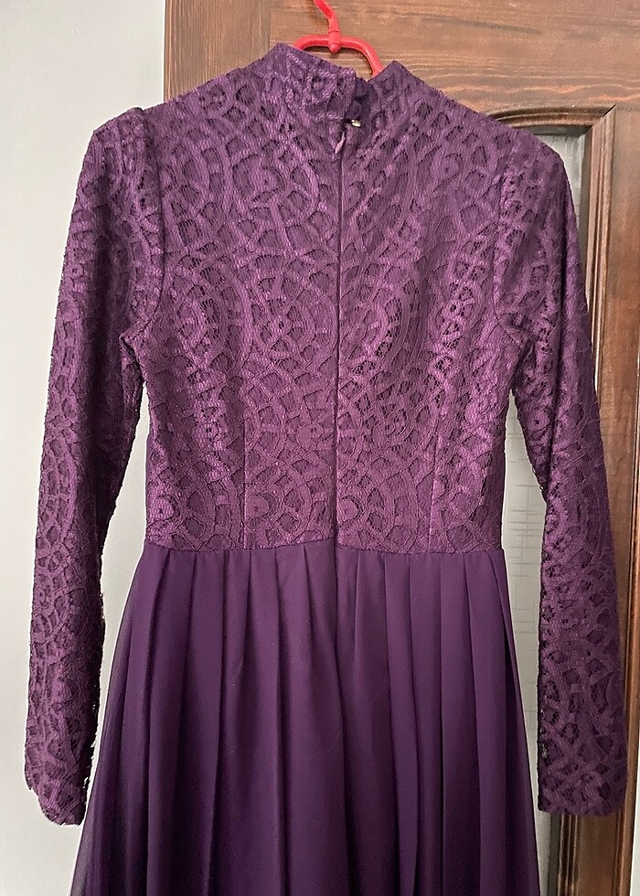 Mor Abiye Elbise - Görsel 5