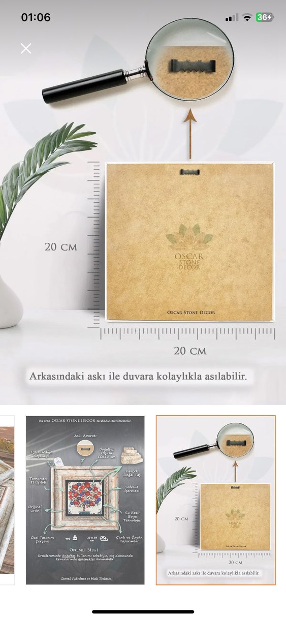 Kare Çerçeveli Kabe Tablosu - Görsel 2