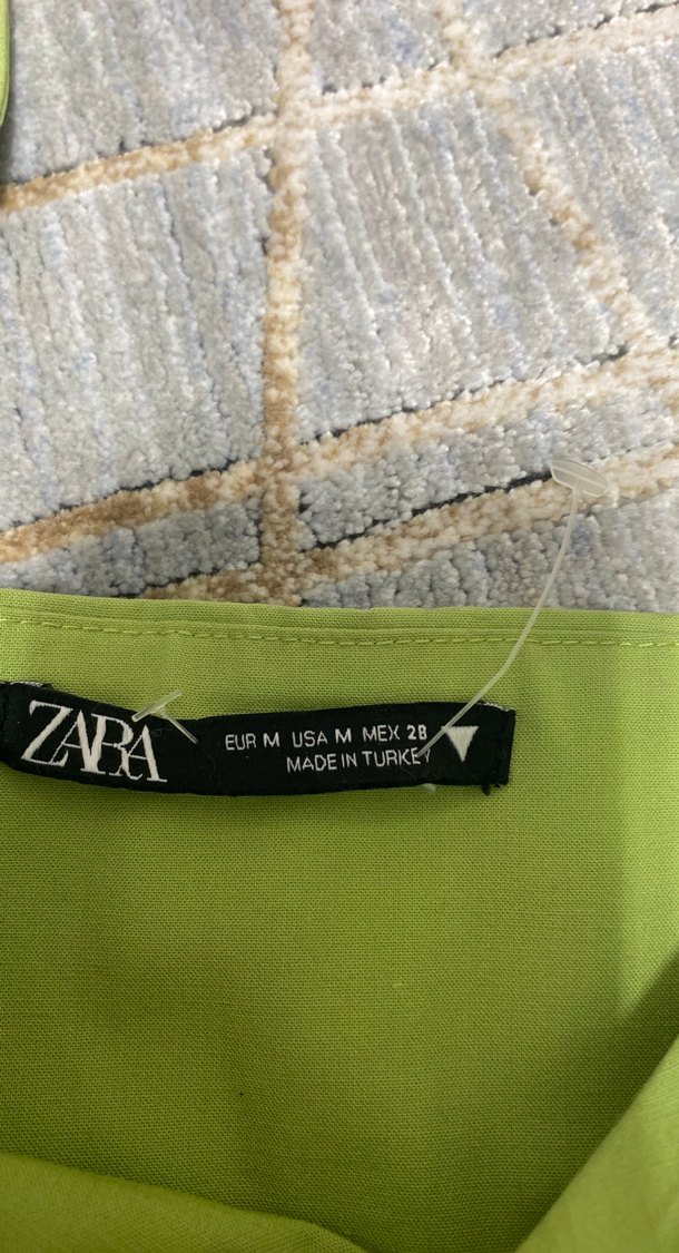 ZARA Yeşil Parlak Kadın Bustiyer - Görsel 2