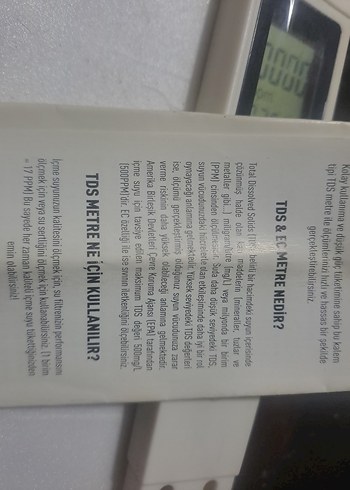 TDS metre su ölçüm cihazı - Görsel 3