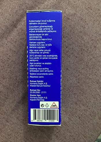 Minoxil Forte %5 Deri Spreyi 60 ml - Görsel 2