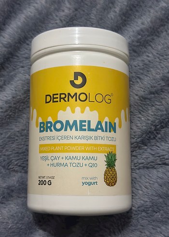 Dermolog Bromelain Bitki Tozu 200g