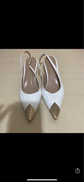 37 Beden beyaz Renk Beyaz Topuklu Ayakkabi