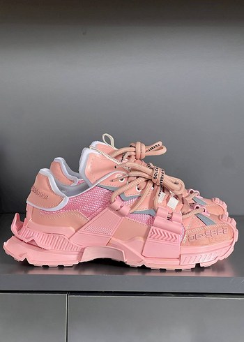 Dolce&Gabbana Pembe Platform Topuklu Kadın Sneaker Etiketli Ürün - Görsel 3
