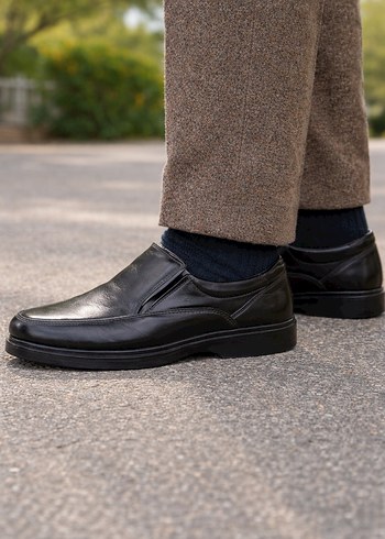 Hakiki Deri Klasik Erkek Siyah Ayakkabı - Görsel 2