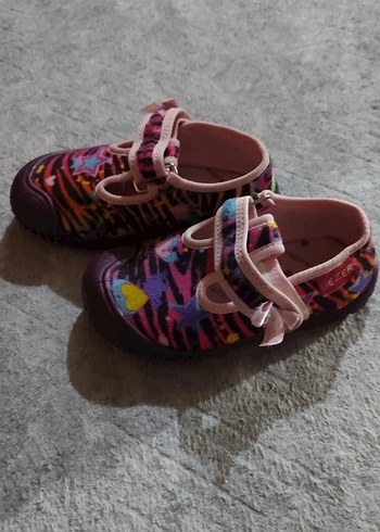 Renkli Bağcıksız Kız Çocuk Spor panduf - Görsel 2