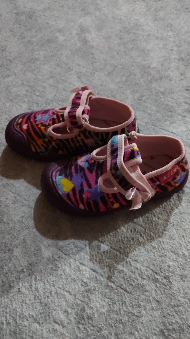 Renkli Bağcıksız Kız Çocuk Spor panduf - Görsel 2