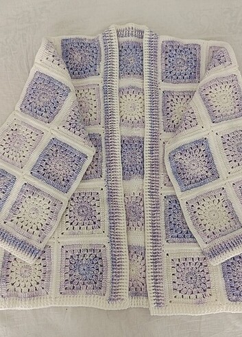 42 Beden mor Renk Hırka el örgüsü
