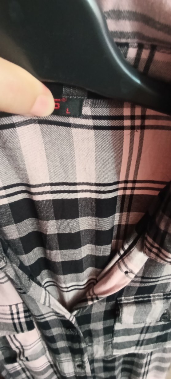 Pembe Ekose Desenli Uzun Gömlek - Görsel 3