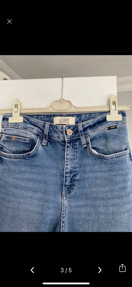 Kadın mavi jean - Görsel 3