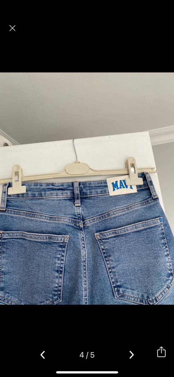 Kadın mavi jean - Görsel 4