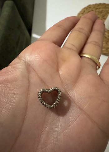 Boncuk kalp charm