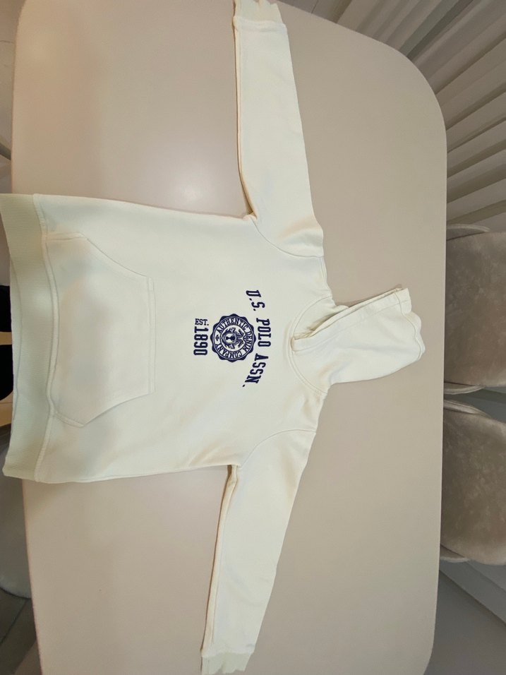 Beyaz Erkek Çocuk Kapüşonlu Sweatshirt - Görsel 2