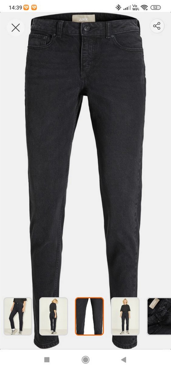 Siyah Batik Desenli Regular Fit Kadın Kot Pantolon - Görsel 4