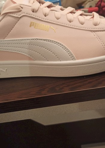 Pembe Yüksek Topuklu Puma Spor Ayakkabı - Görsel 2