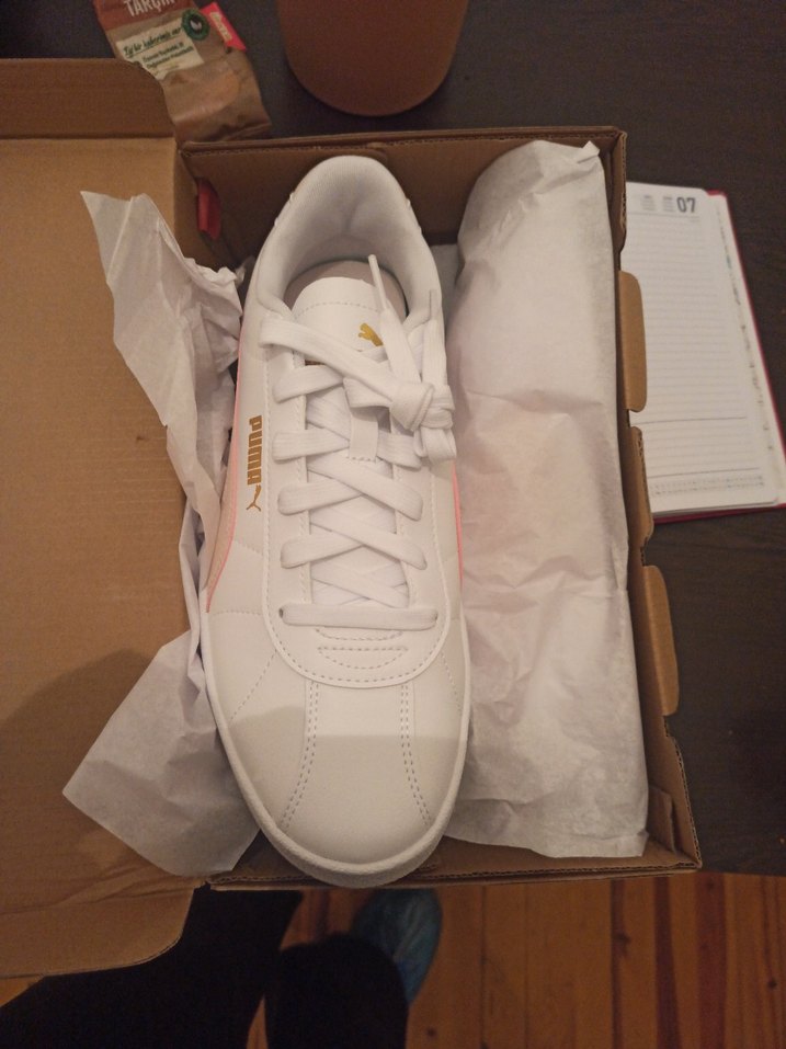 Beyaz Casual Spor Ayakkabı Velcro Detaylı - Görsel 5