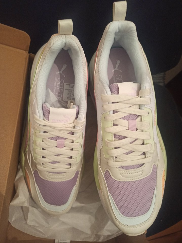 Pembe Bağcıklı  Spor Ayakkabı - Görsel 4