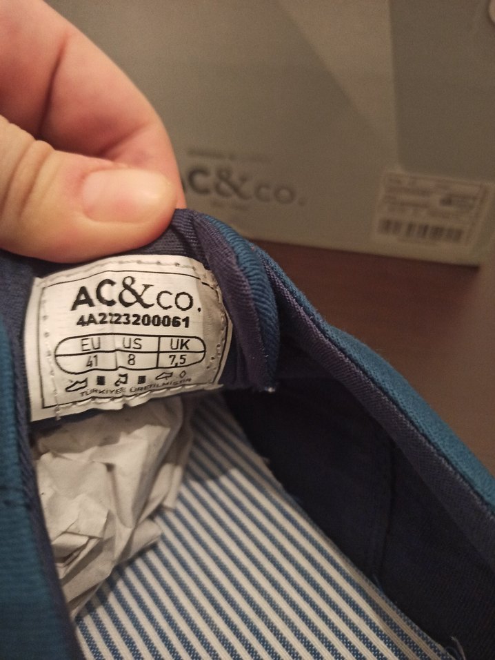 Mavi Parlak Casual Erkek Ayakkabı - Görsel 4