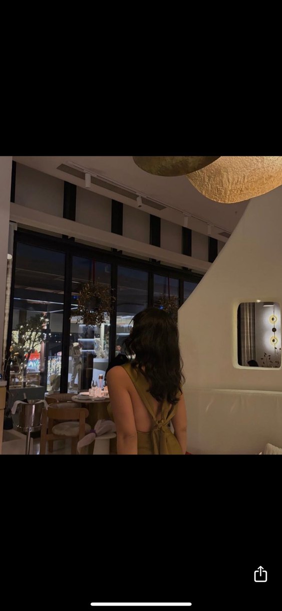 Askılı Drapeli Mini Elbise - Haki - Görsel 3