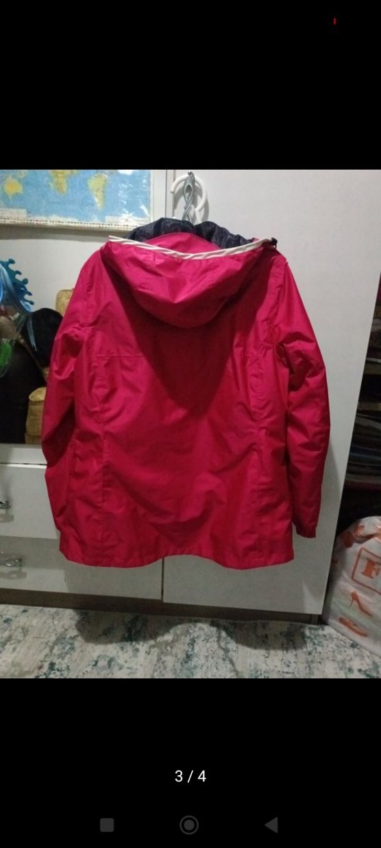 Pembe Parlak Kadın Fermuarlı Ceket - Görsel 2