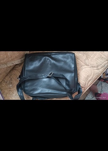 Siyah Deri Fermuarlı Kadın Çanta - Görsel 2