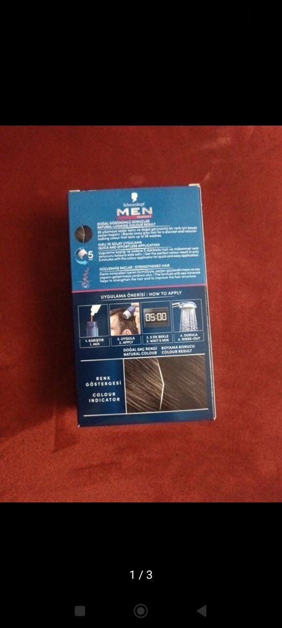 2 adet Schwarzkopf Erkekler İçin Gri Saç Boyası 80 Siyah Kahve - Görsel 2