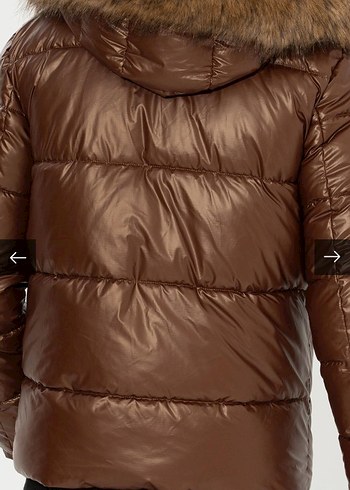 Kahverengi Kürklü Erkek Mont - Görsel 8