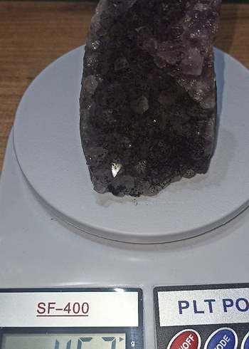 Koyu Mor Ametis Doğal Kristal Taş Parçası - Görsel 8