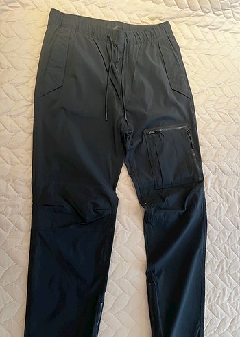 H&m Fermuarlı Siyah Erkek Spor Pantolon
