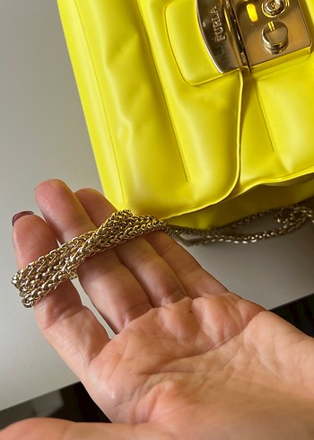 Furla Furla Sarı Deri Tokalı Kadın Çanta