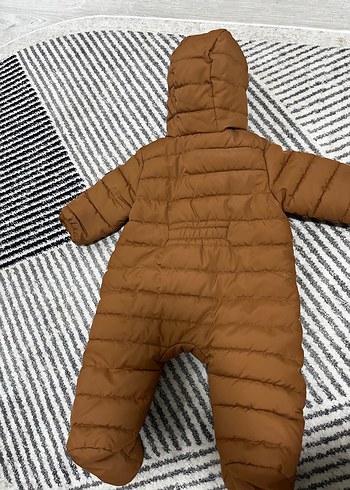 Kahverengi Fermuarlı Bebek Tulum astronot - Görsel 3