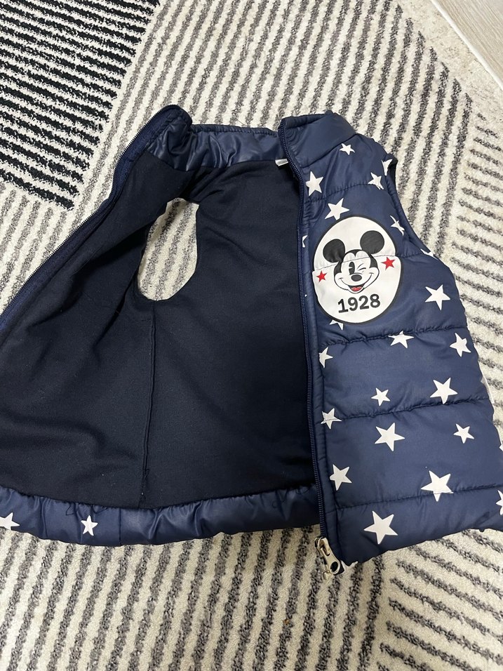 Erkek Çocuk Yıldız Desenli fermuarlı Yelek - Görsel 2