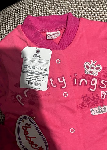 Dantel Detaylı Pembe Bebek Kız Tulum - Görsel 3