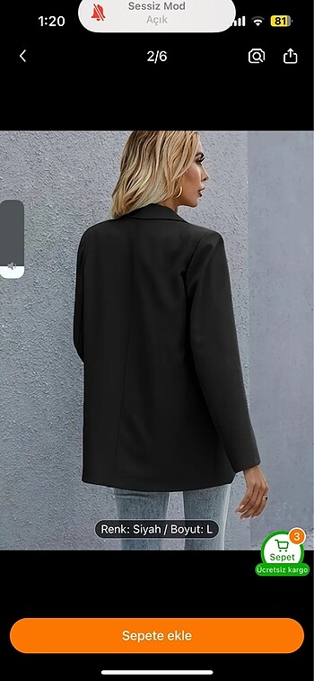 Zara OVERSİZE BLAZER CEKET