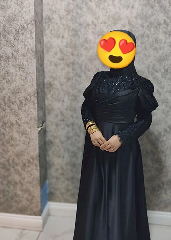 Uzun Siyah Gotik Abiye Elbise