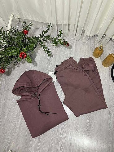 Zara 3 iplik şardonlu eşofman takımları