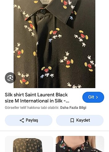 Saint Laurent Saint Laurent İpek Gömlek M