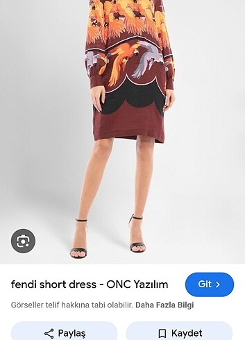 Fendi İpek Elbise M