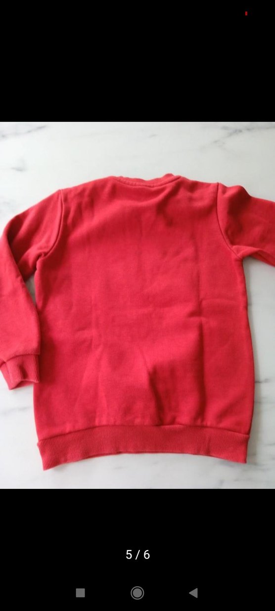 LC Waikiki 4-5 Kırmızı Baskılı Sweatshirt - Görsel 5