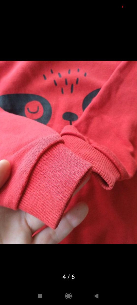 LC Waikiki 4-5 Kırmızı Baskılı Sweatshirt - Görsel 4