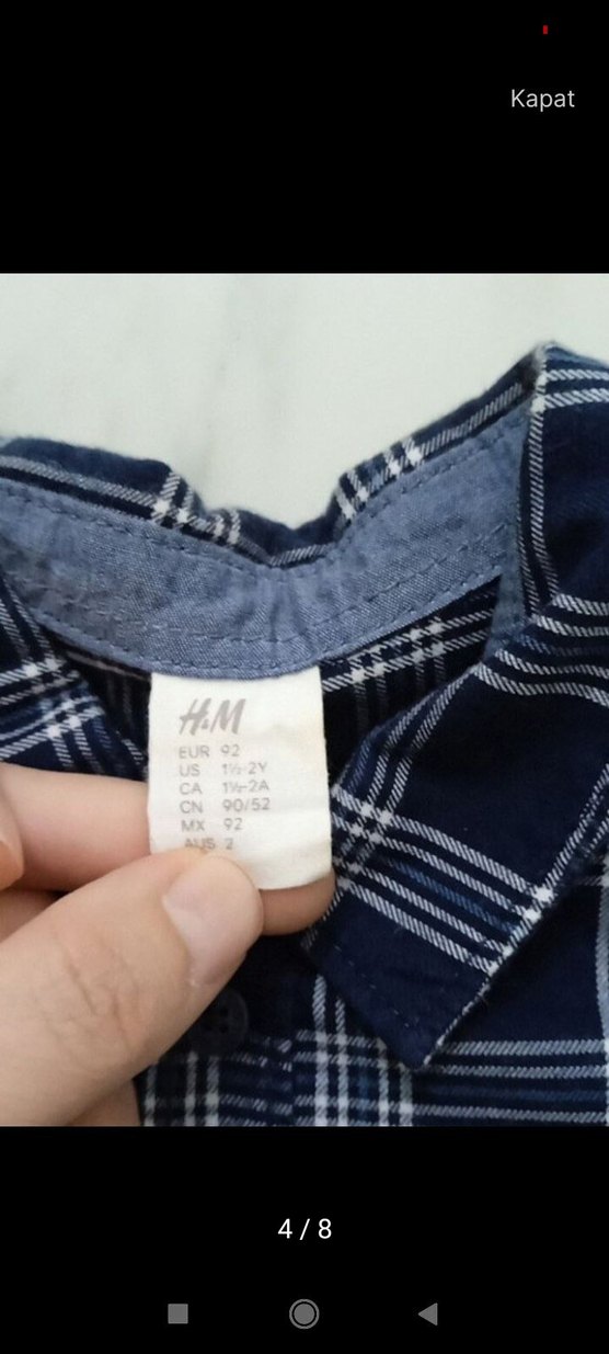 H&M 2-4 Yaş Gömlek - Görsel 3