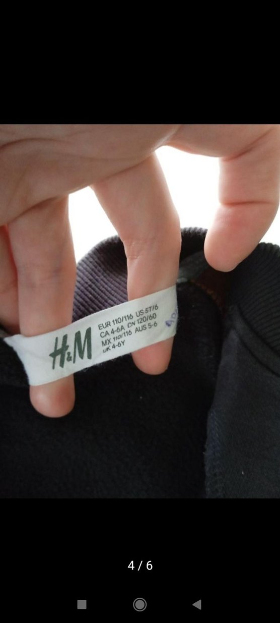 H&M 4-6 Erkek Çocuk Beyzbol Hırka - Görsel 4