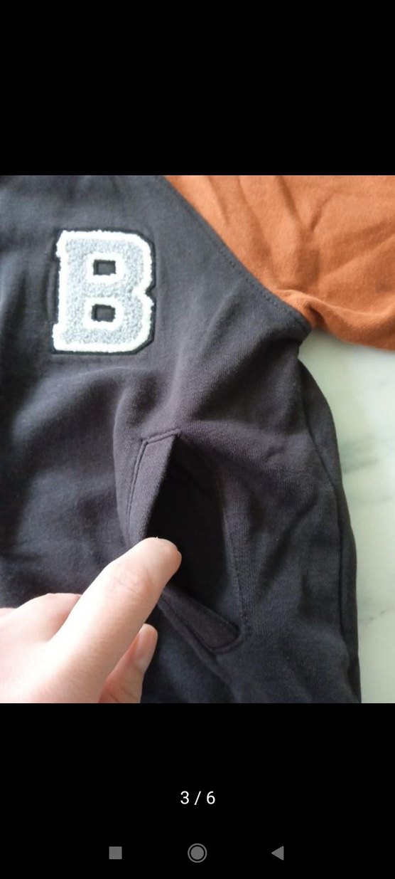 H&M 4-6 Erkek Çocuk Beyzbol Hırka - Görsel 3