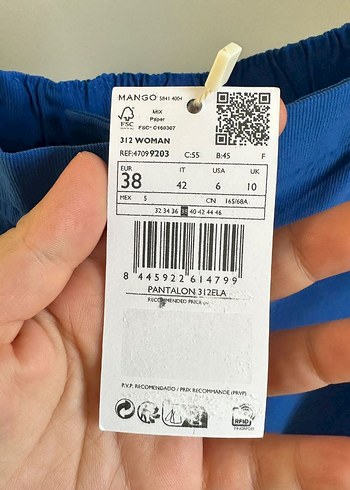 Mango 38 Kadın Pantolon - Görsel 4