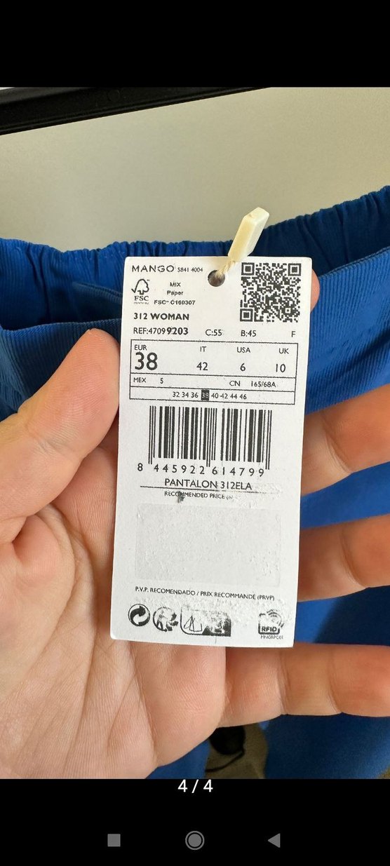 Mango 38 Kadın Pantolon - Görsel 4