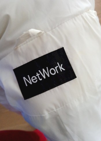 s Beden Network Beyaz Kürklü Kadın Kışlık Mont