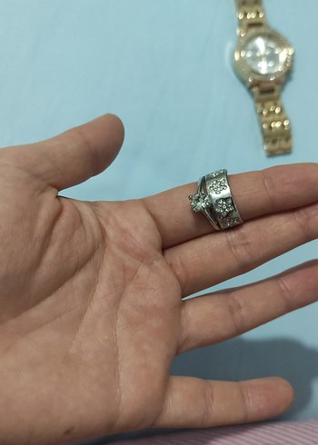 sonsuzluk isaretli Altın- Gümüş Renkli Kadın Yüzük 3 lü - Görsel 10