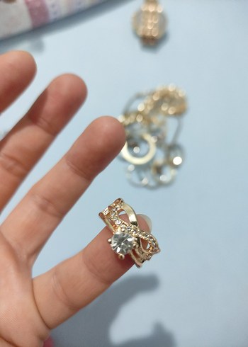 sonsuzluk isaretli Altın- Gümüş Renkli Kadın Yüzük 3 lü - Görsel 8