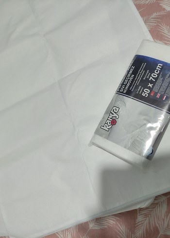 50x70 cm Beyaz Yastık Alezi - Görsel 3